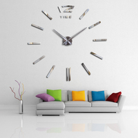 Oferta specjalna 3d duża akrylowa ściana lustrzana zegar krótki diy zegarek kwarcowy martwa natura zegary dekoracja do domu naklejki do salonu 5